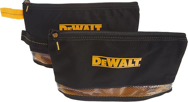 DEWALT DG5102 Sacos Multiusos com Zíper, Pacote com 2, Preto