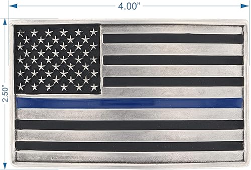 Miniatura 3 de Montana Silversmiths Hebilla occidental de la serie de la bandera estadounidense