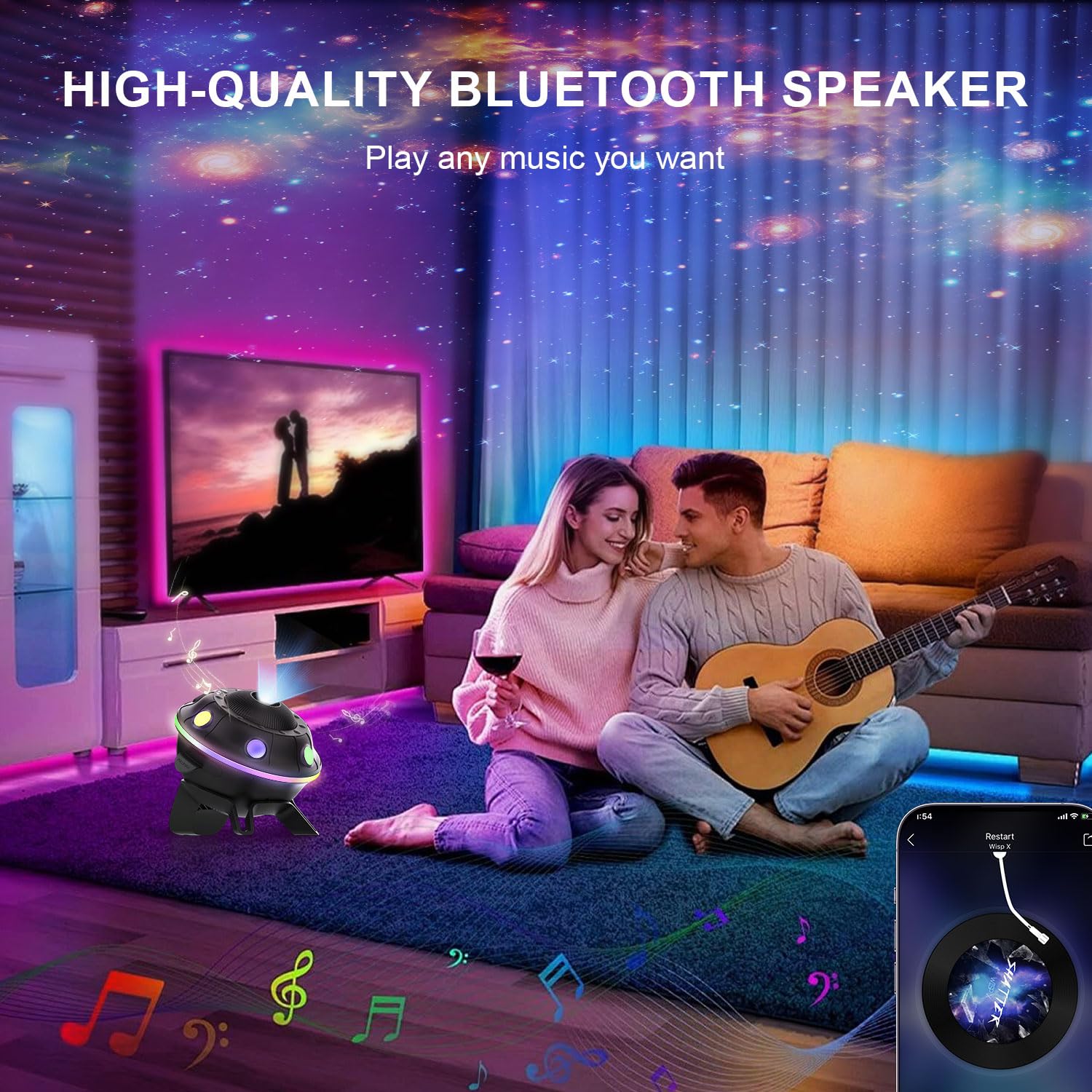 Galaxy Projector for Bedroom, 13 in 1 Planetarium Star Projector