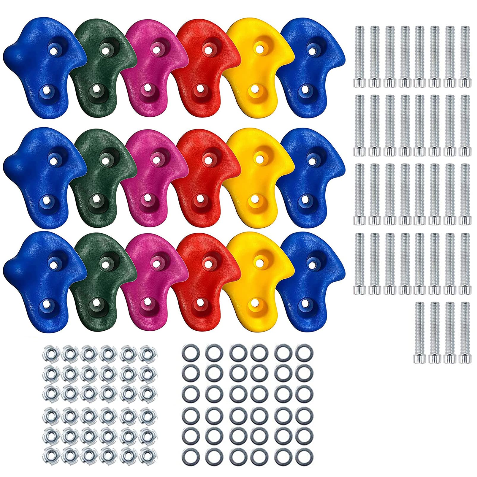 Reznor Climbing Holds - 18 Rough and Realistic Rock Textured Grips for All Skill Levels (B09WKHRML8) Amazon Price History, Amazon Price Tracker