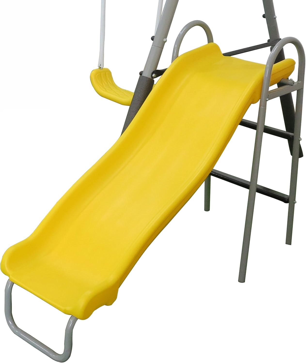 XDP Recreation The Titan Outdoor Backyard Toddler Playground Swing Set with Slide, 2 Swings, See-Saw, and Trapeze for Kids Ages 3 to 8 Years : Toys & Games