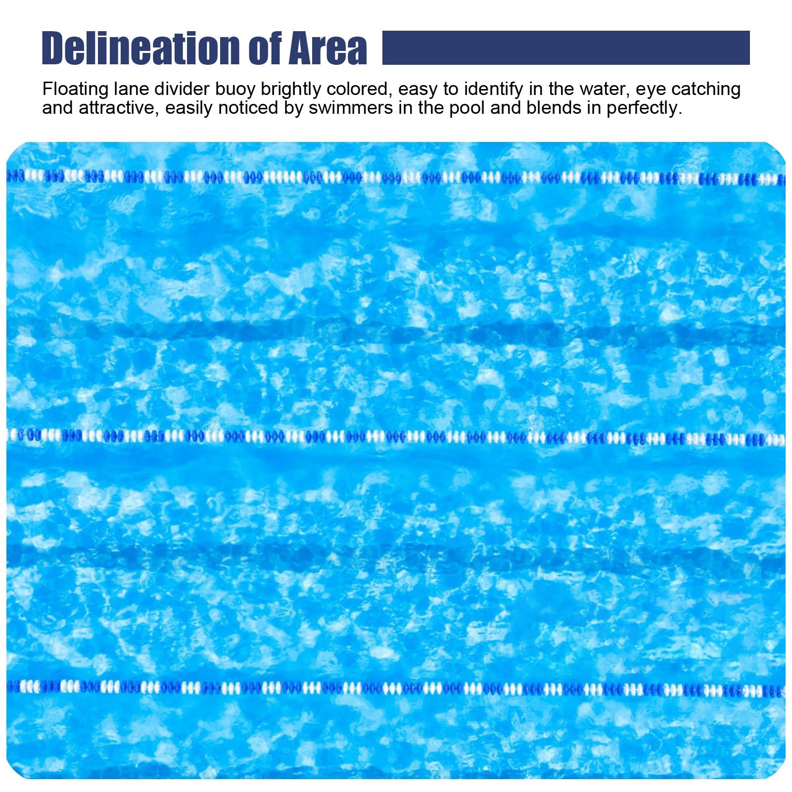 Pool-Sicherheits-Trennseil Schwimmbecken-Trennbojenleine, Schwimmbecken-Sicherheitsschwimmseil zum Abtrennen Gefährlicher Bereiche, Kommerzielles Schwimmbecken-Trennseil (Size : 14m(46ft))
