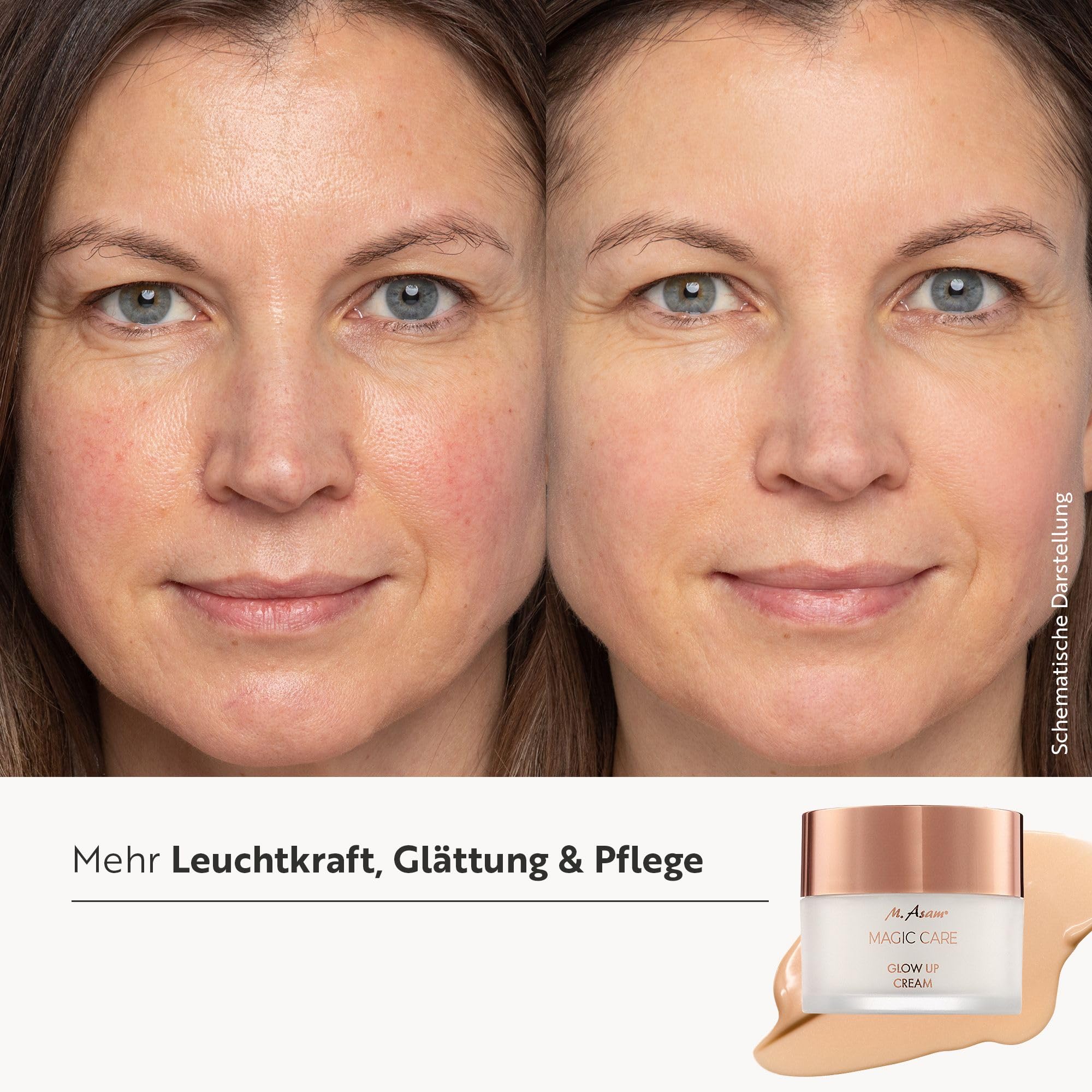M. Asam Magic Care Glow Up Creme (50 ml) | Leichte Gesichtscreme mit Sofort- & Langzeit Glow-Effekt, sorgt für eine geschmeidige Haut