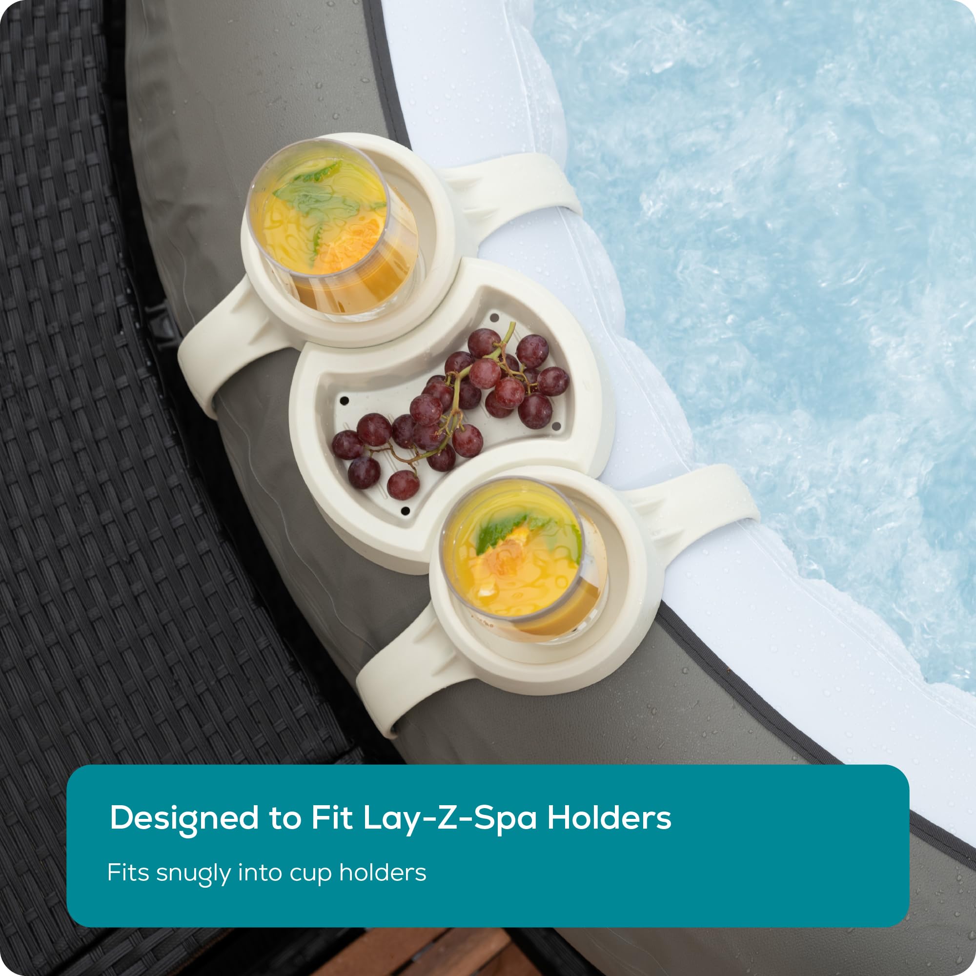 Lay-Z-Spa BWA0006 Bicchieri da vino in plastica infrangibili ultra trasparenti riutilizzabili lavabili in lavastoviglie per vasche idromassaggio piscine
