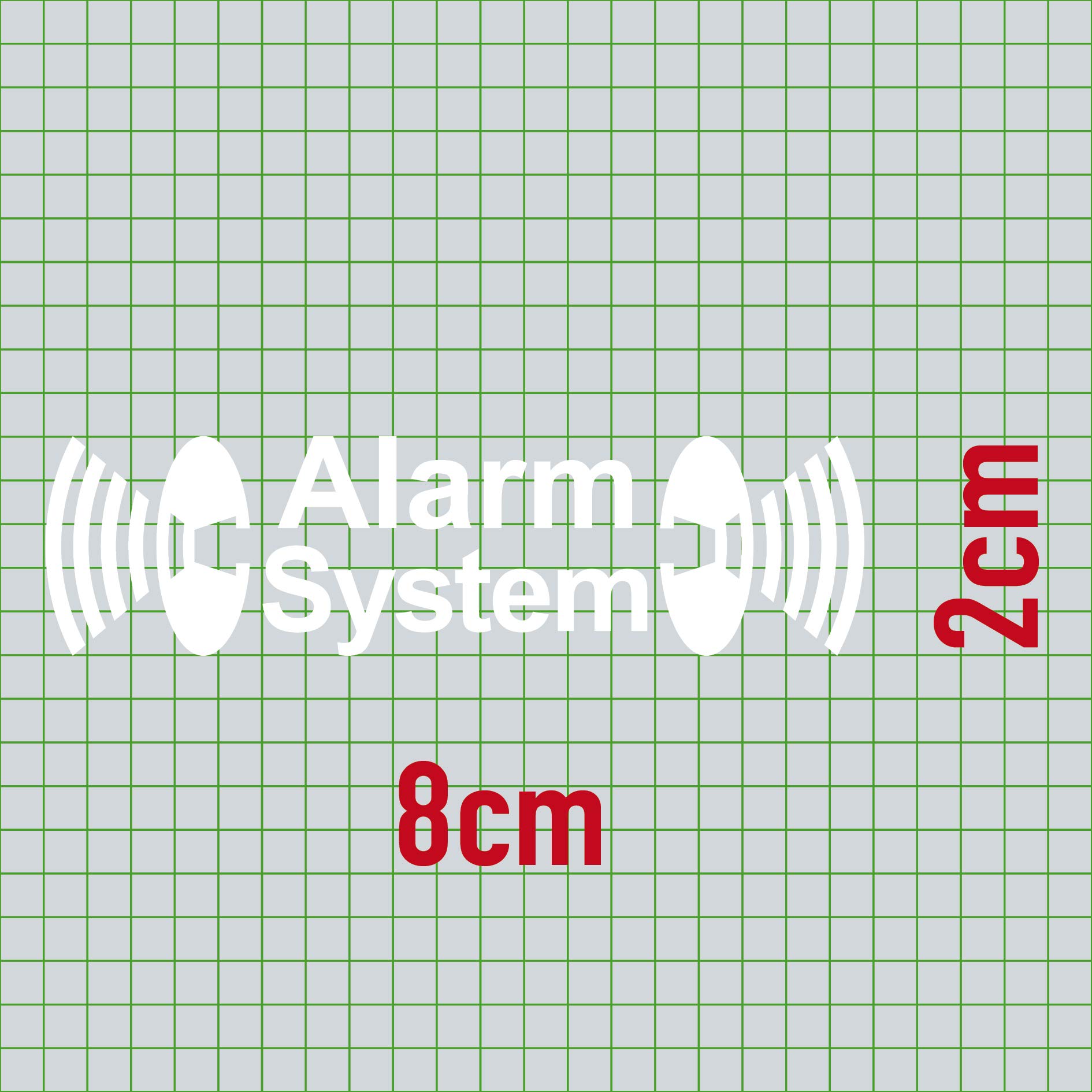 GreenIT GPS Alarm System Sticker Tattoo - Black, For Car Window Exterior (8cm X 3cm) 4 thumbnail image