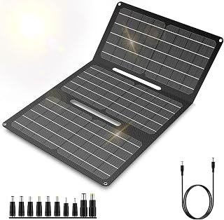 Portable Foldable Solar Panel Charger for Outdoor Camping Solar Battery Charger 12 Volt Waterproof High Efficiency Solar Panel Kit DC for Portable Power Station USB Solar Panel Battery Charger