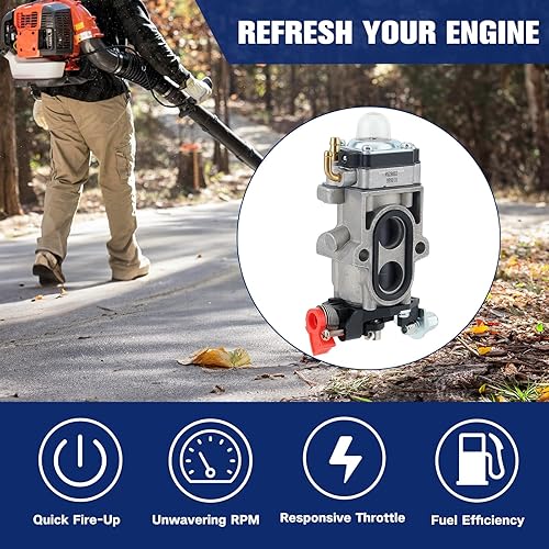 Miniatura 4 de Powtol Kit de afinación de carburador 150BT para sopladores de hojas Husqvarna 150BT 350BT BT150 RedMax EBZ8500 EBZ8000 EBZ8050 Reemplaza 502845001