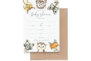 Bliss Collections Woodland Baby Shower Invitations