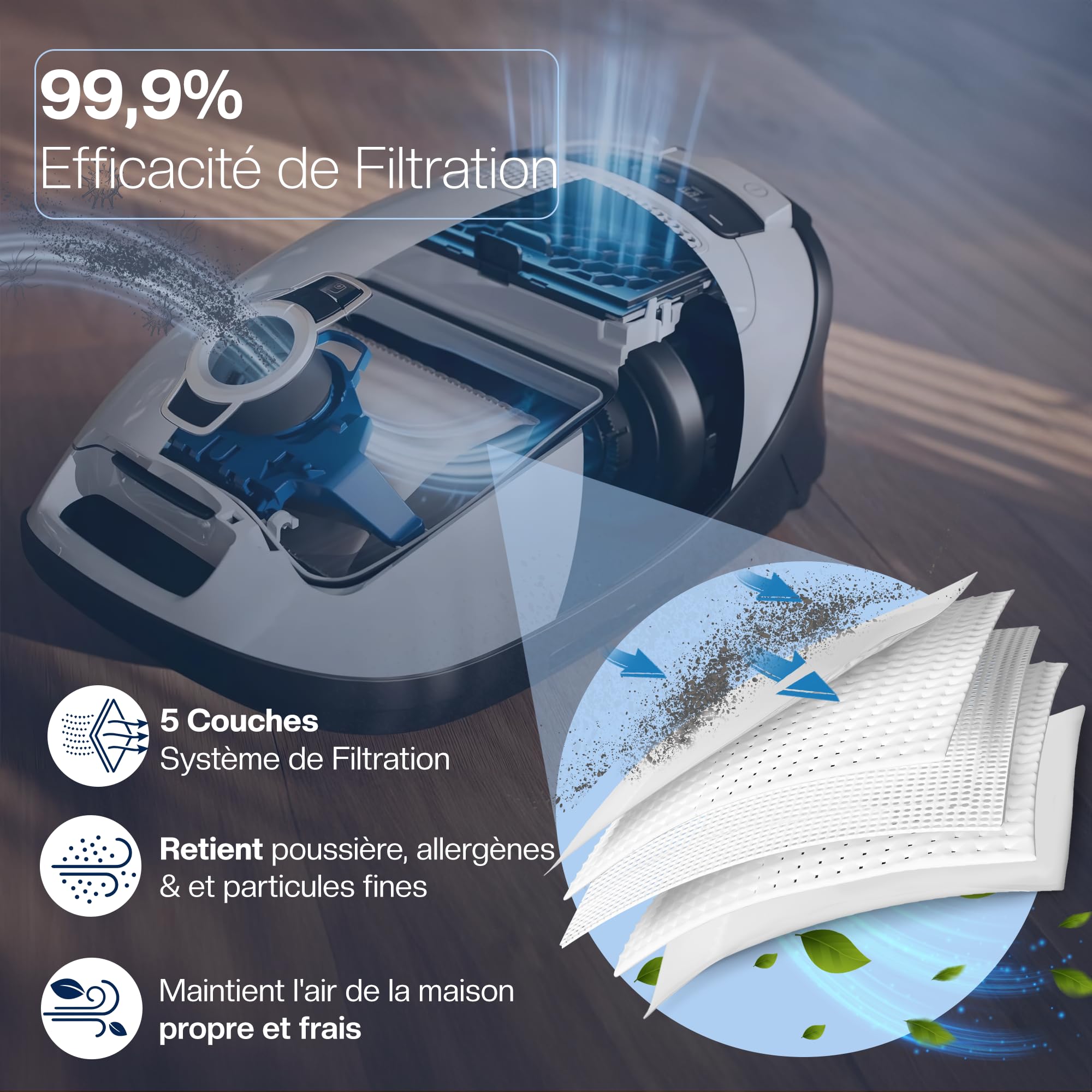 Sac Aspirateur Pour Miele Compact C1, C2 - 10 Pièces Sacs À Poussière