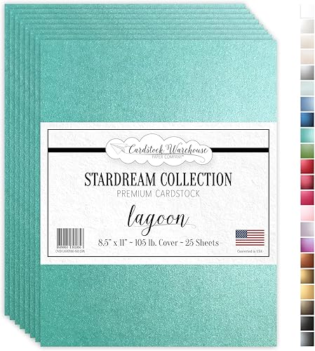 Miniatura 10 de Cardstock Warehouse Stardream Amethyst Purple - 8.5 x 11 pulgadas - 105 libras  10.02 ozm de papel de cartulina metálica - 25 hojas