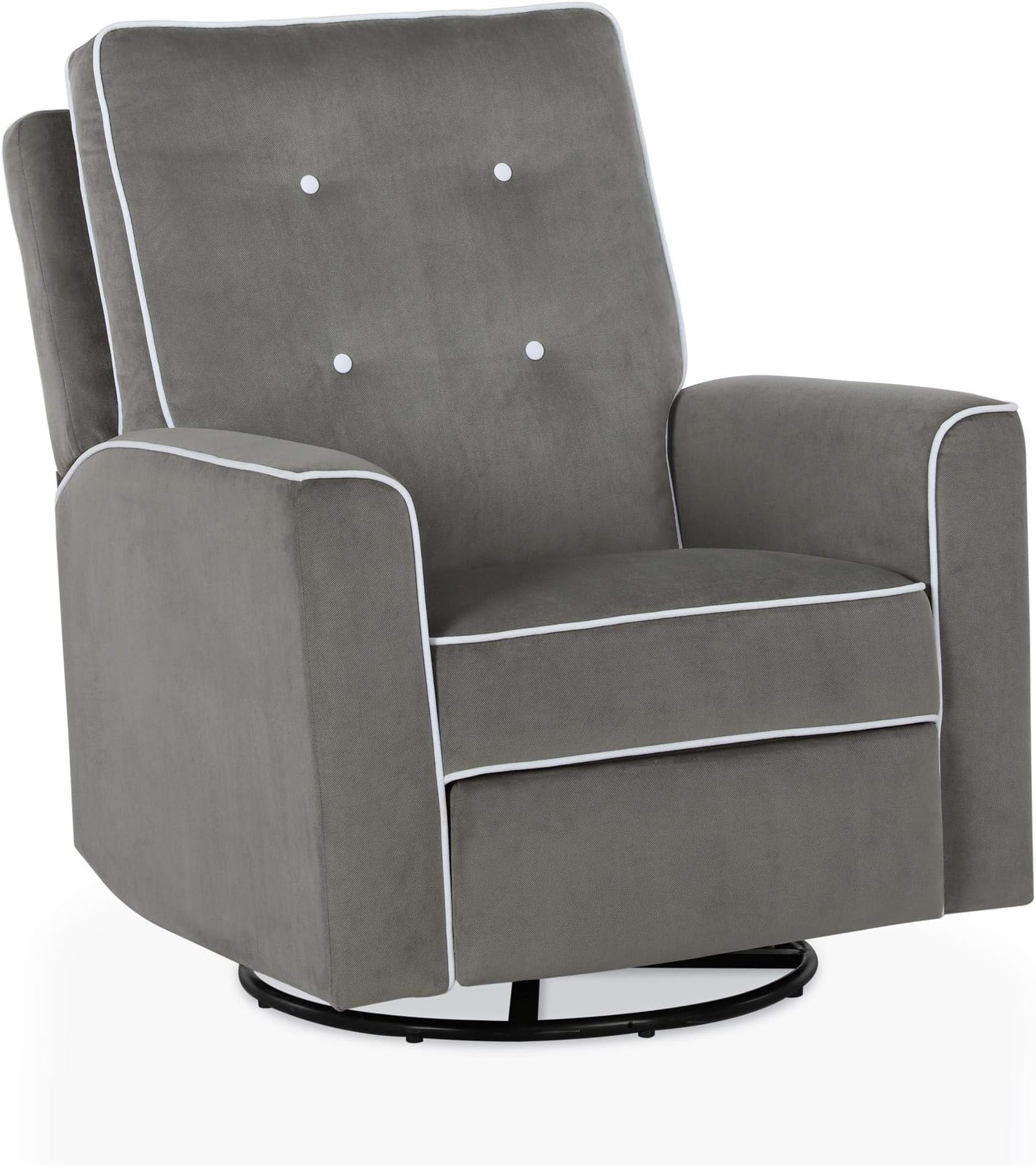 Baby Relax Cami Swivel Gliding Recliner, Gray