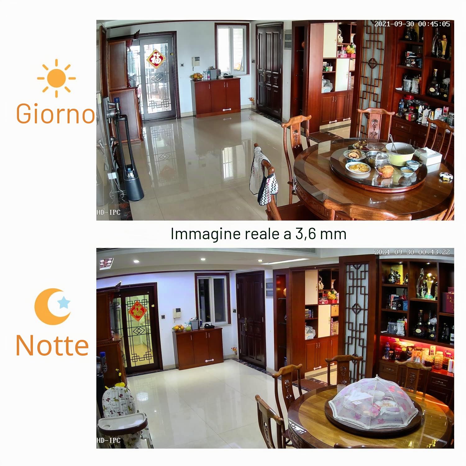 5MP Mini PoE IP Camera, Ultra HD 2880x1620P Zoom 2.8-12mm, Telecamera di rete Compatta per la Sicurezza Interna Della Casa, Vista Remota P2P Controllo Web RTSP (I712-P-TS-X)