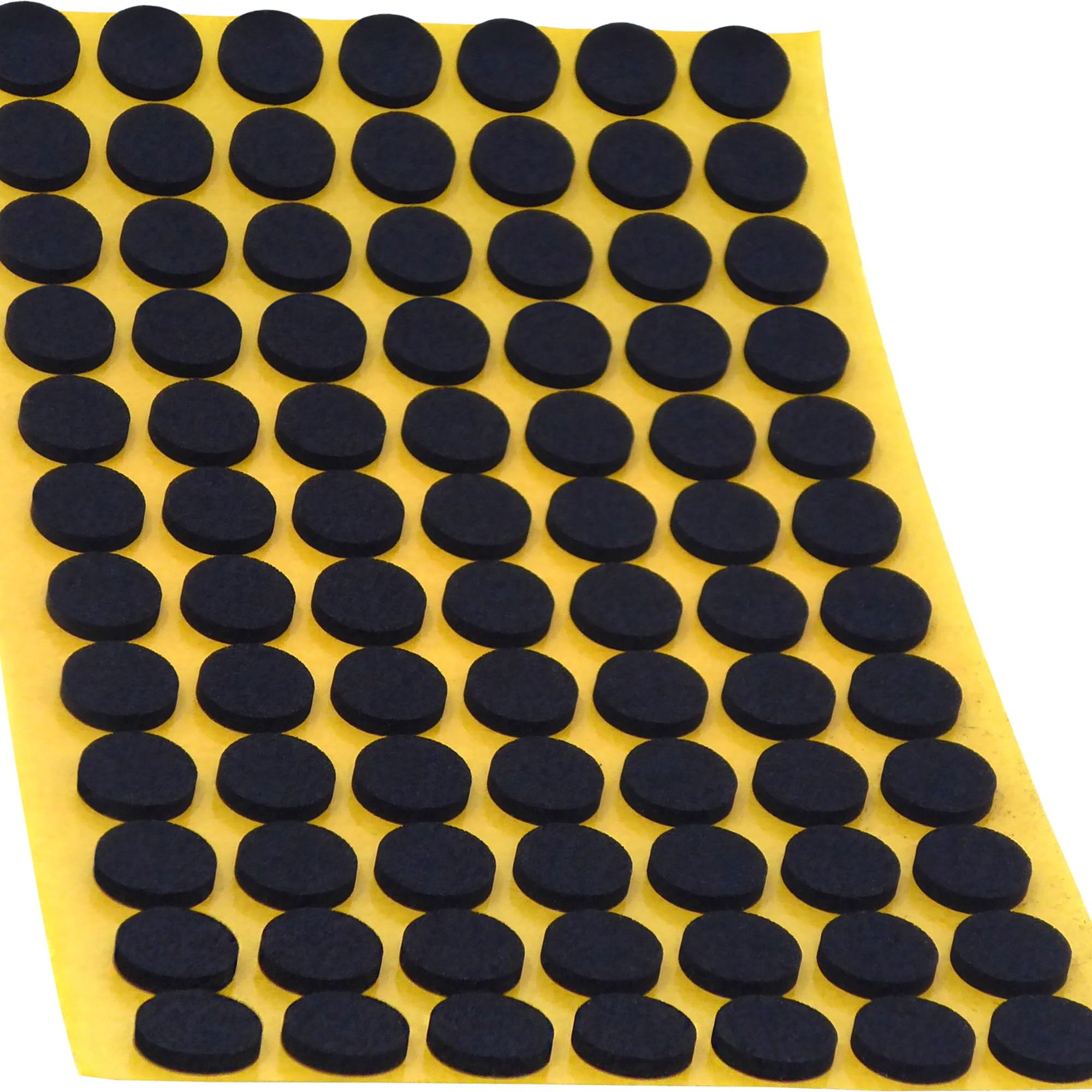 128 x podkładki antypoślizgowe z EPDM/kauczuku komórkowego, okrągłe, Ø 12 mm, czarne, samoprzylepne, podkładki antypoślizgowe o najwyższej jakości (2,5 mm)