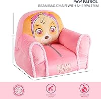 Vista 37 de Idea Nuova Gabby's Dollhouse - Sofá tipo puf suave y cómodo para niños