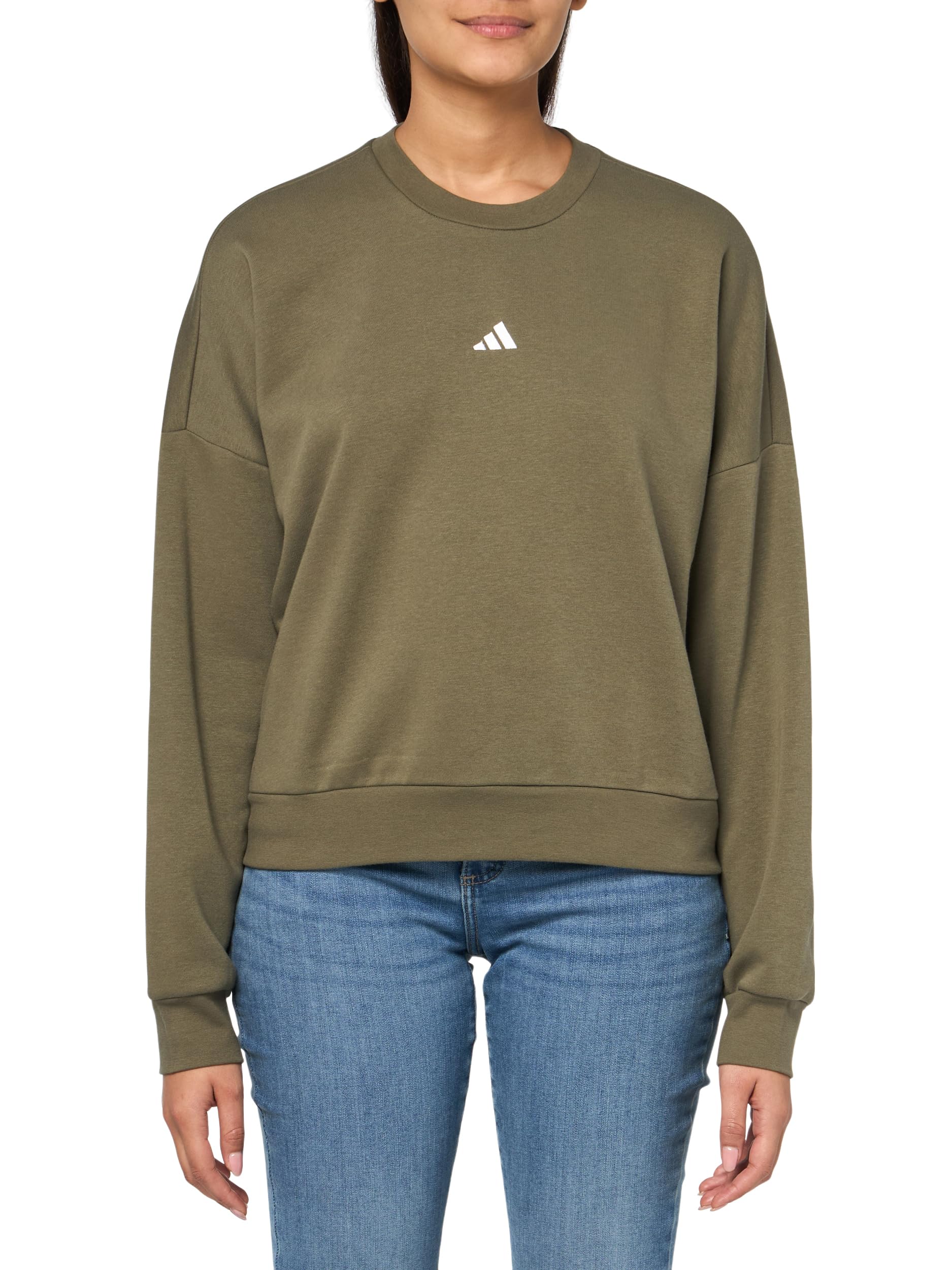 adidas Women’s Essentials Small Logo Feel Cozy Sweatshirt