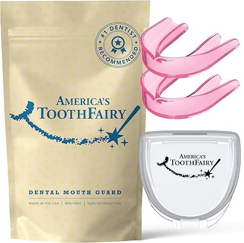 America's ToothFairy Protector bucal dental Protección premium contra rechinar, apretar y lesiones deportivas Apto para aparatos ortopédicos,