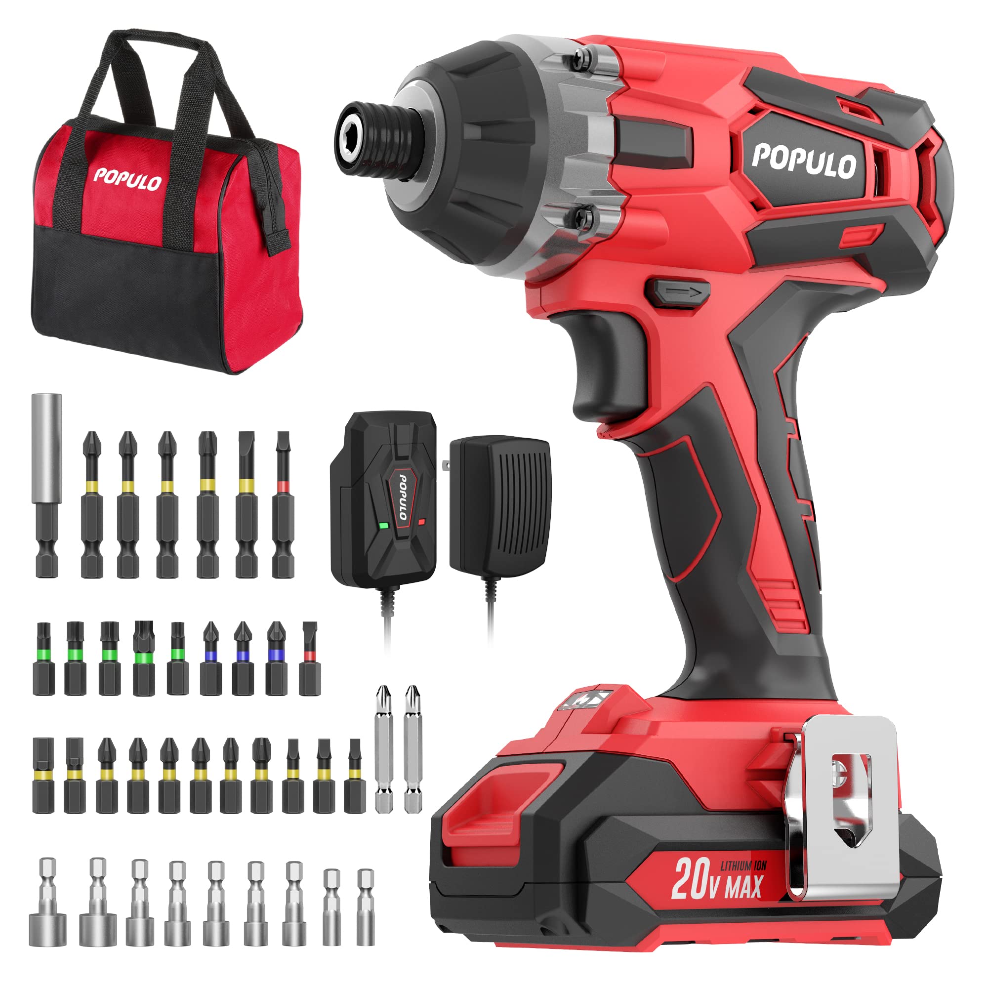 Electric Drill Riino Cordless Impact Drill Set Durable Heavy Duty