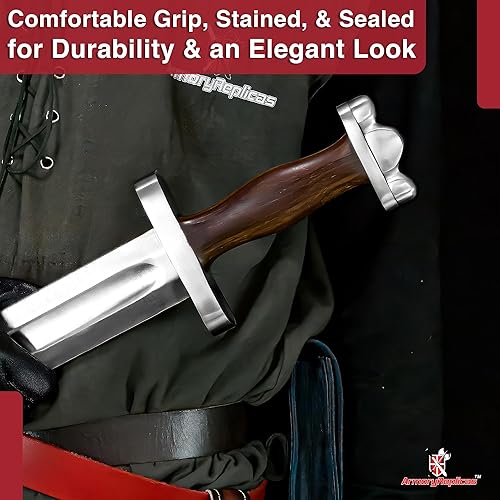 Miniatura 6 de Armory Replicas Colección de espadas de acero de Damasco vikingo y anglosajón de espada completa