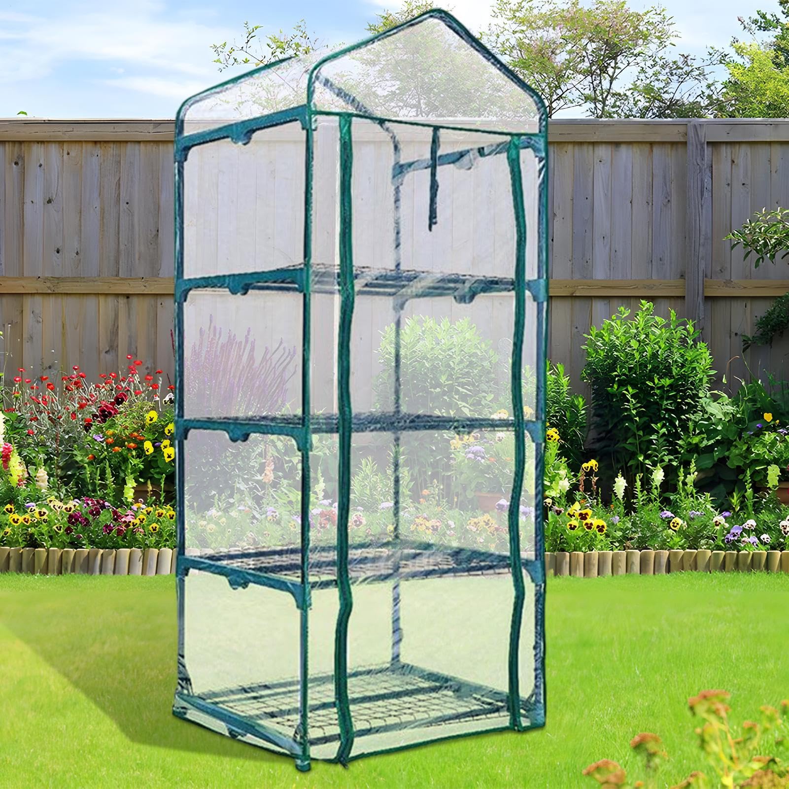 Gewächshausabdeckung für Hochbeet mit erhöhter PVC-Abdeckung für