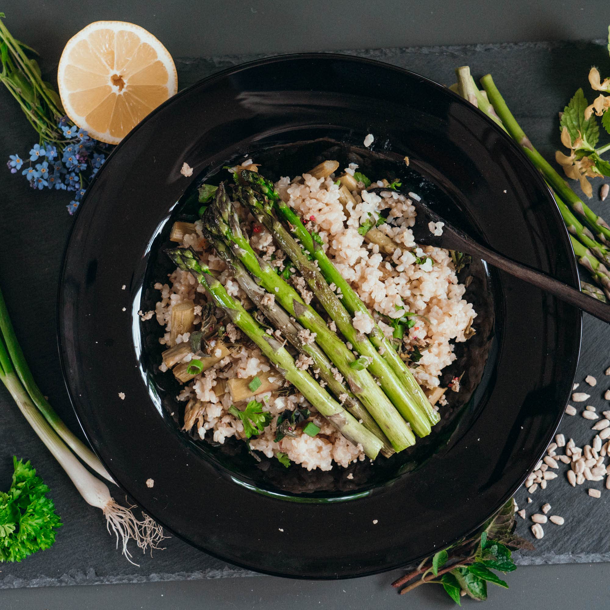 AHO Spices Riz 850 g, riz germé biologique, riz naturel à grains entiers, riz GABA, contient de l'acide gamma aminobutyrique