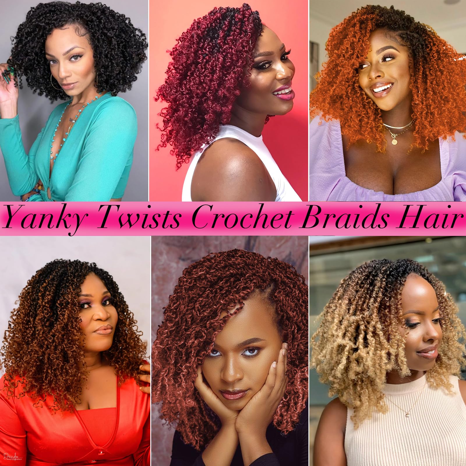 Mscat 8 Inch 9Packs Micro Twist Crochet Hair Bob Crochet Braids Pre - View #8