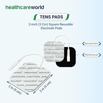 TENS Electrode Pads Pack of 16 Compatible with TPN Lloyds Tenscare Neurotrac Auvon TENS Machines Self-Adhesive Electrodes