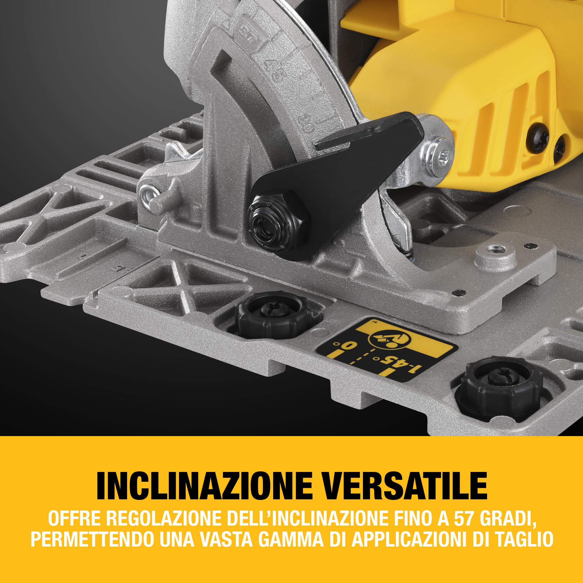 DEWALT Sega Circolare 18V motore BRUSHLESS, Solo corpo macchina, DCS572N-XJ
