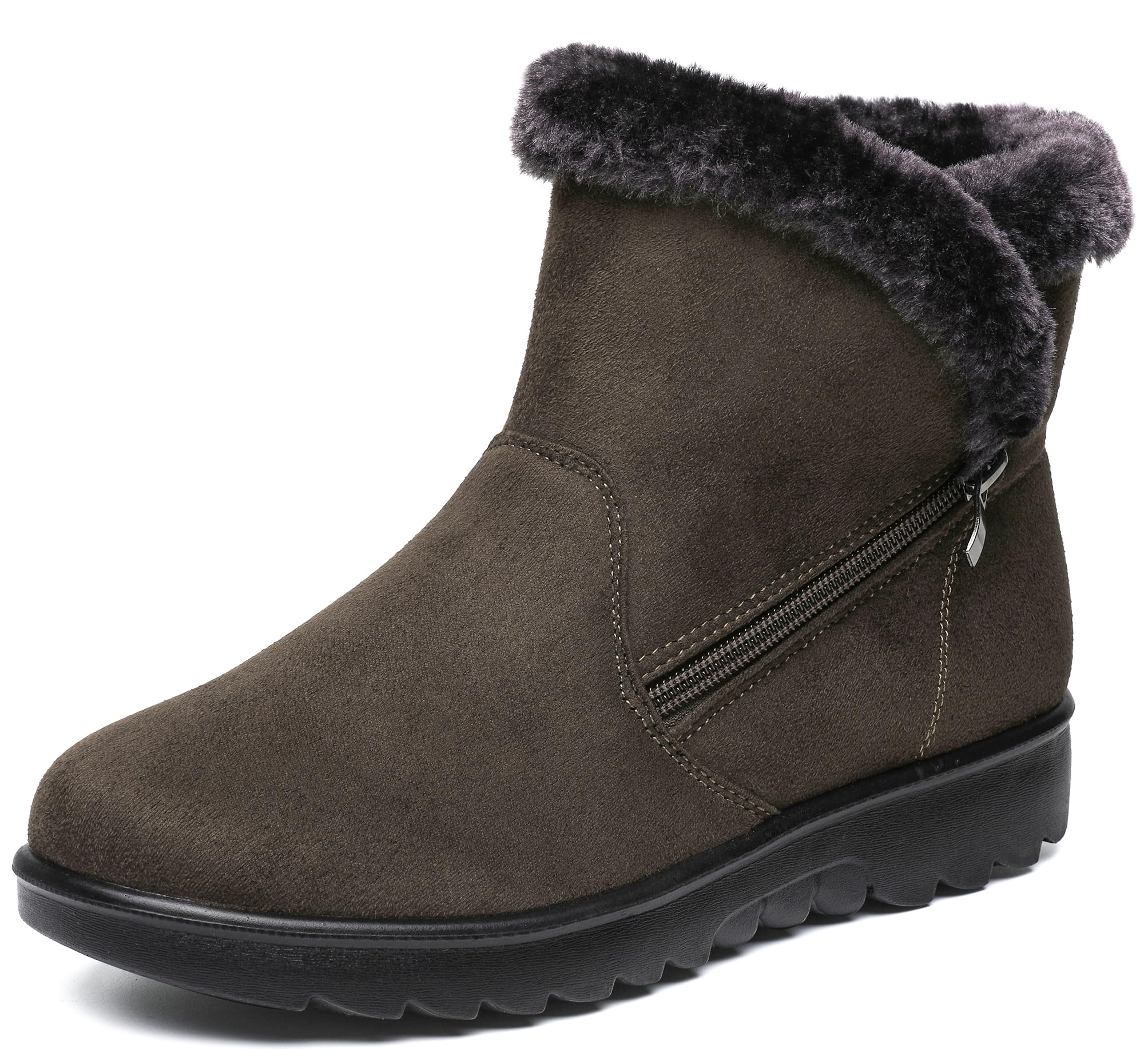 Vunavueya Stivali Donna Invernali Scarpe Stivaletti da Neve con Imbottitura Calda Stivali alla Caviglia Caldi Boots Scarpe 35-41.5
