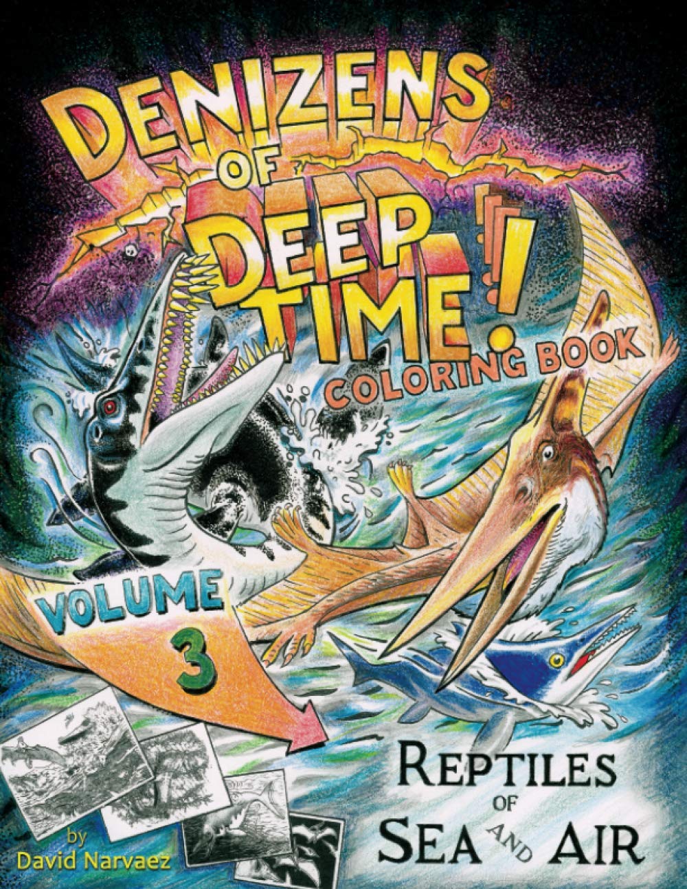 Amazon.com: DENIZENS OF DEEP TIME! Coloring Book: (Volume 3) REPTILES
