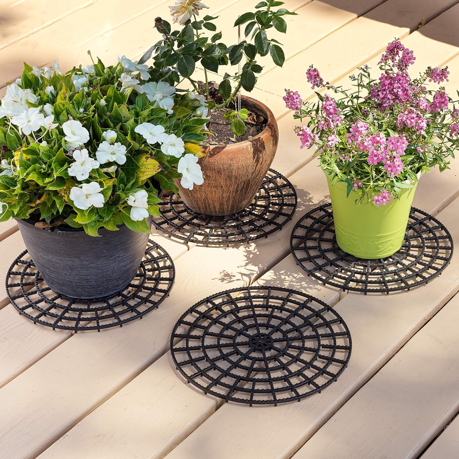 Amazon.com: Heavy Plant Riser for Pots Outdoor, Size Adjustable Pot Risers  Plant Trivet Pot Elevator Plant Elevator for Pots Indoor, 11.75" in  diameter, Tested with 100kg - Protect Deck and Patio Floor,