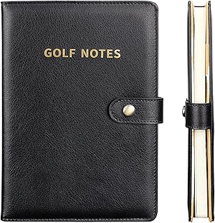 Protocolo de golf – Cuaderno de bolsillo – Golf PU Multi páginas – Puntuación – Libro de golf – Regalo – Corebook – Accesorios Peed Green Club Accesorios Golf Journal Notebook Seguimiento del progreso