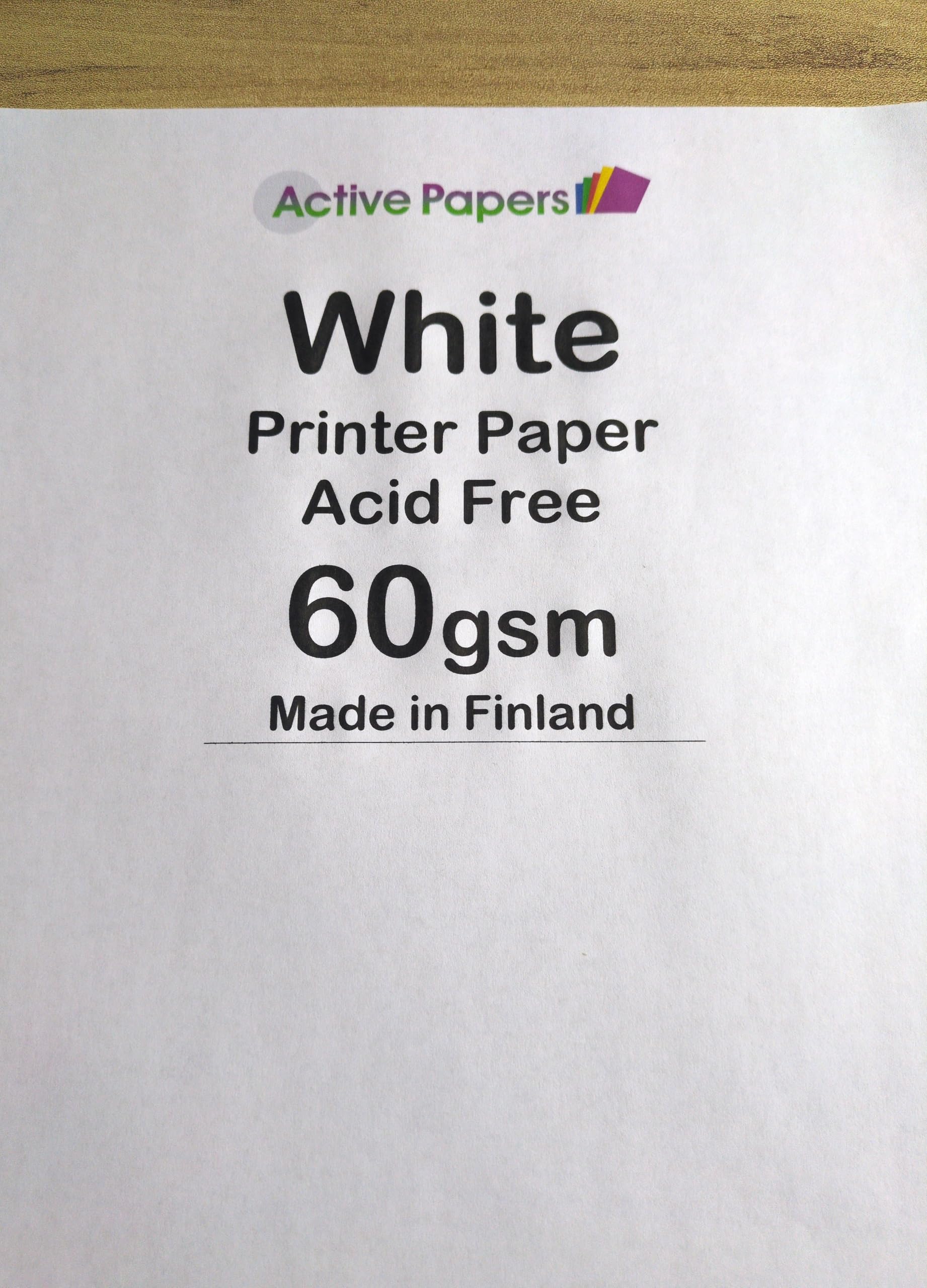 White A3 60gsm Printer Paper 125 Sheets Acid Free