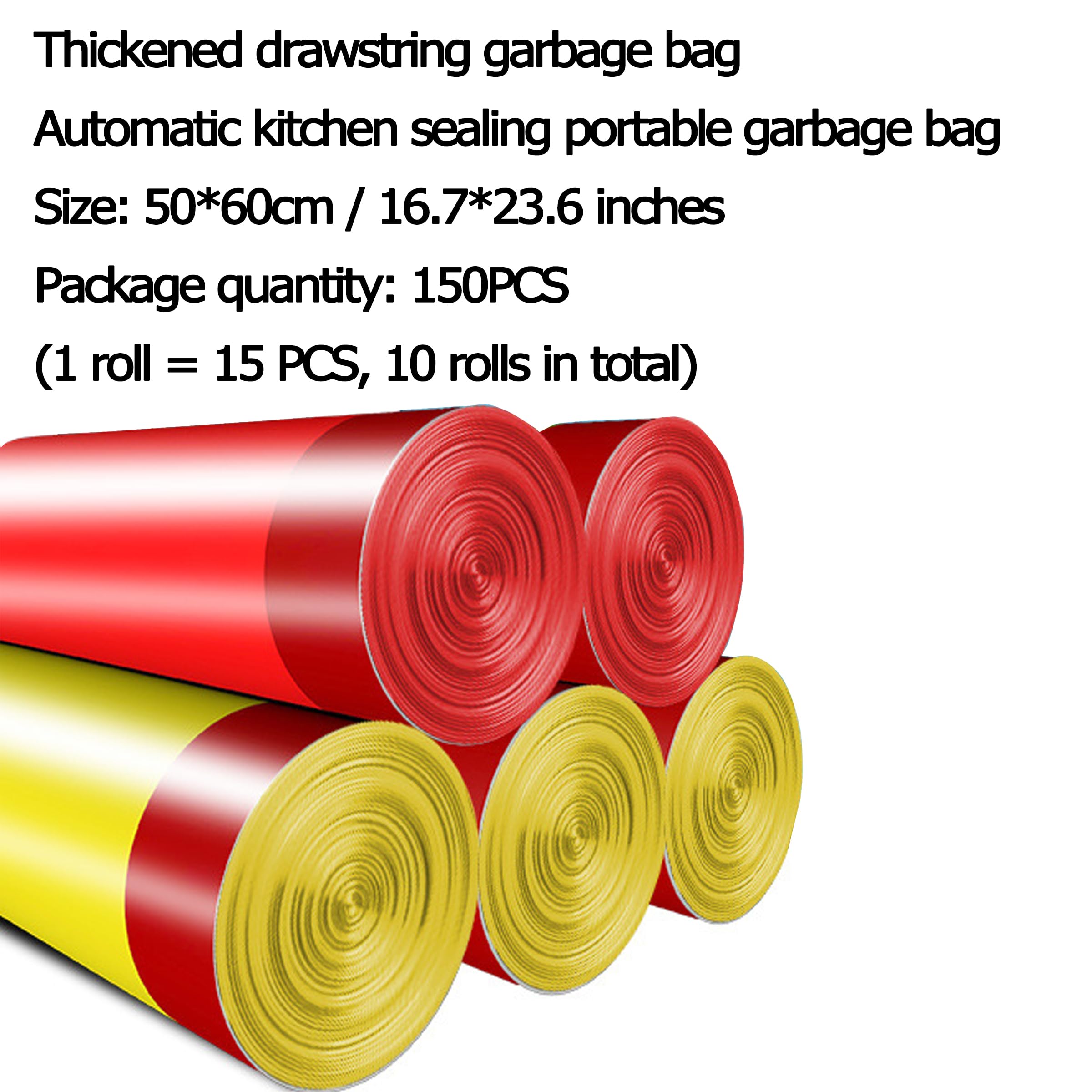 150 bolsas de basura con cordón de 30 litros, bolsas de basura medianas sin olor para bolsas de basura de cocina, bolsas de basura de papel de basura, bolsas de basura