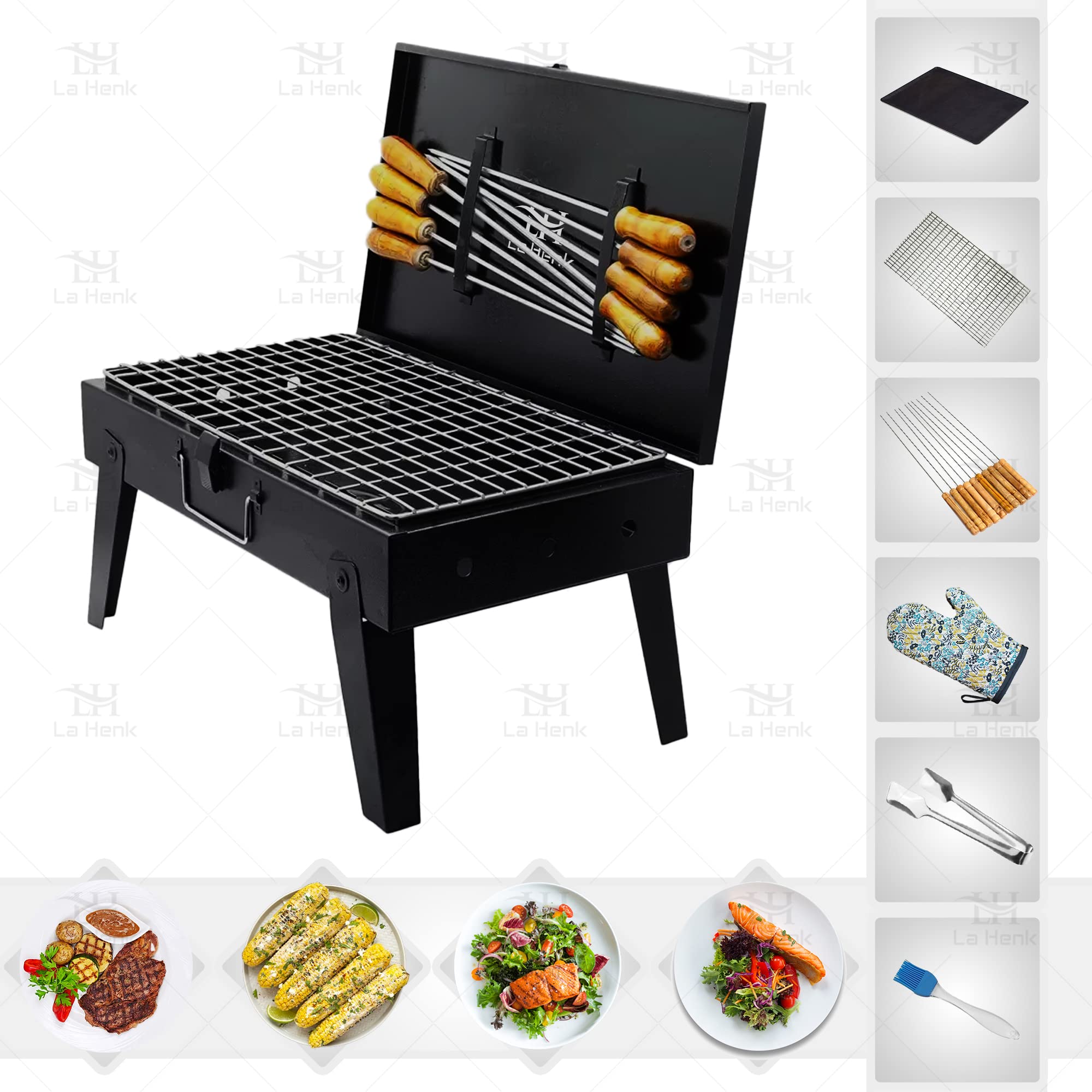 Buy La Henk Grill set Travelers Barbeque Grill Set for Home Foldable