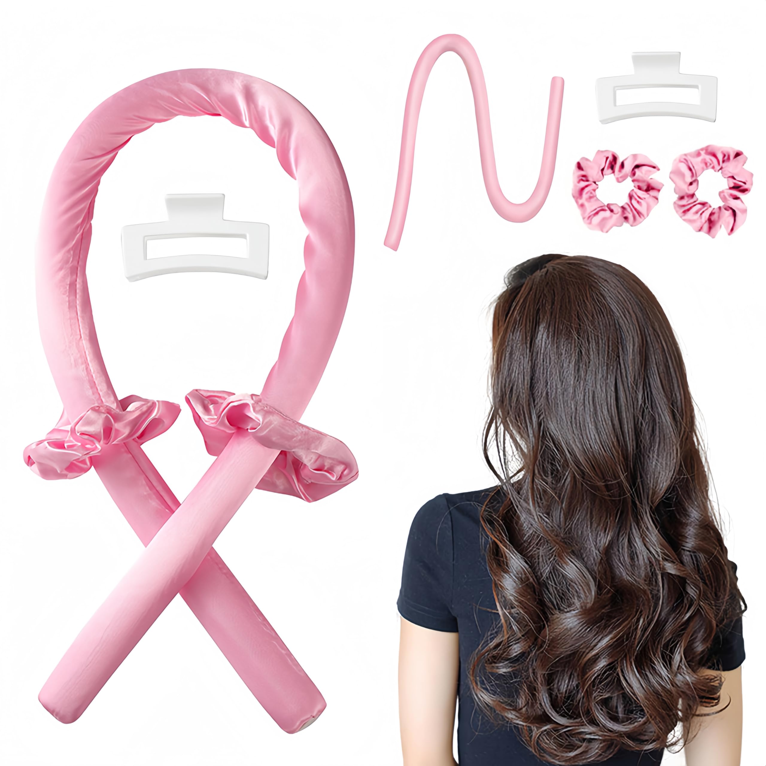 Heatless Hair Curler! Effortless Curls Premium Quality Curling Set Without Heat Curls with Overnight Result