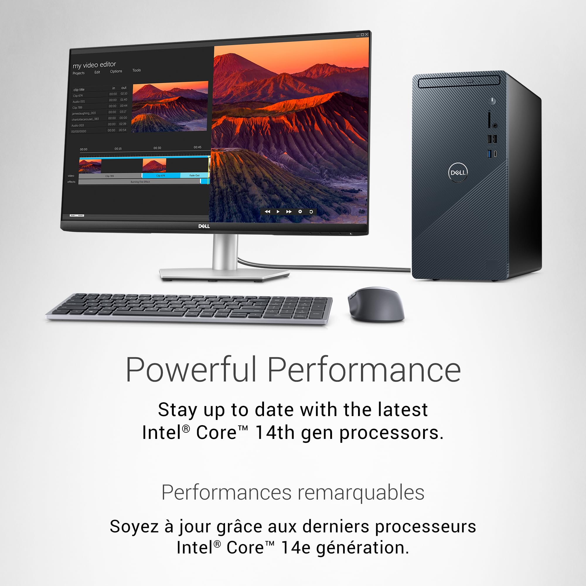 Dell Inspiron 3030 Desktop - Intel Core i7-14700 Processor, 16GB