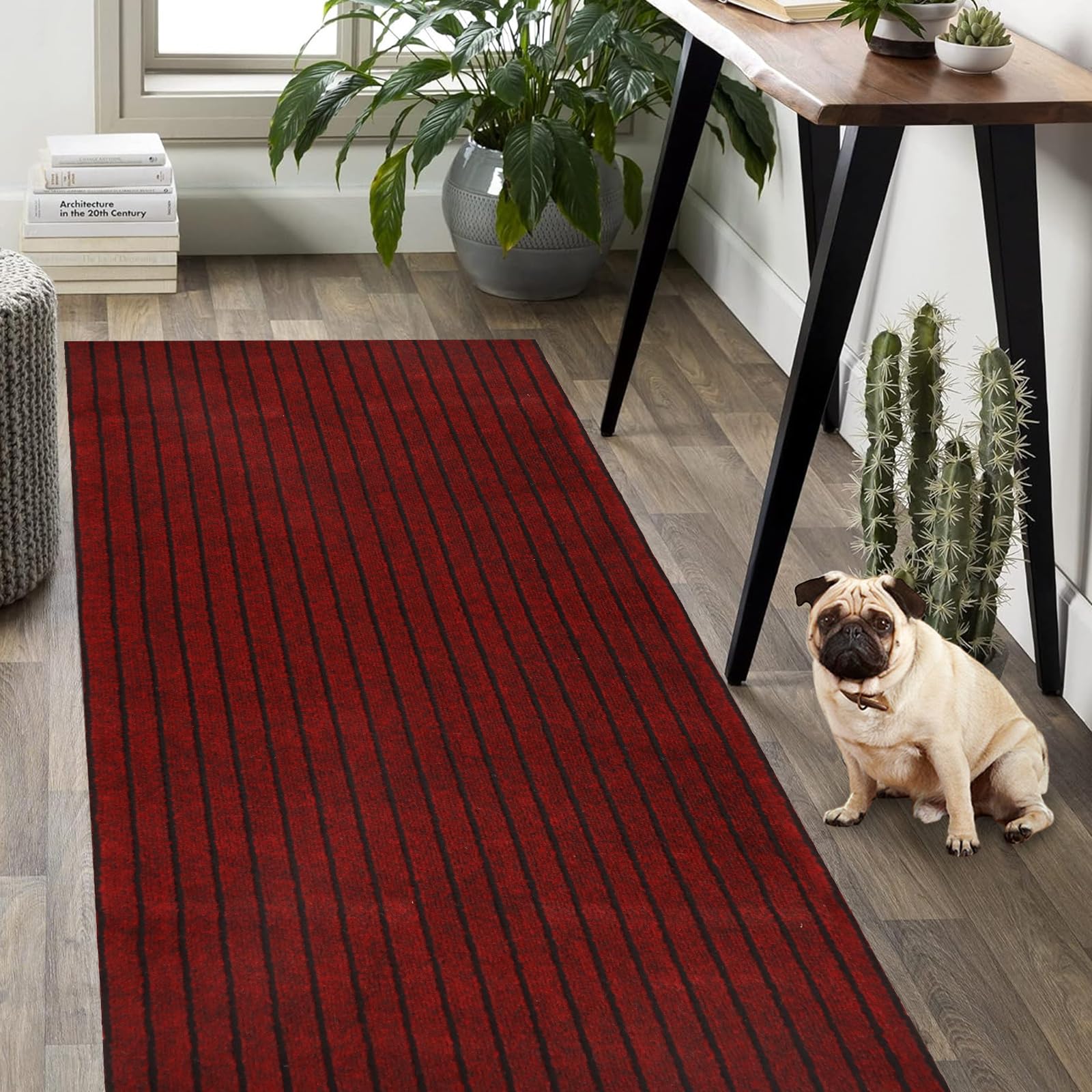 Weidear Hallway Runner Rug with Rubber Backing, Laundry Room Rug Non Slip, Washable Outdoor Indoor Rug Carpet Runner, Customized Area Rugs Mat for