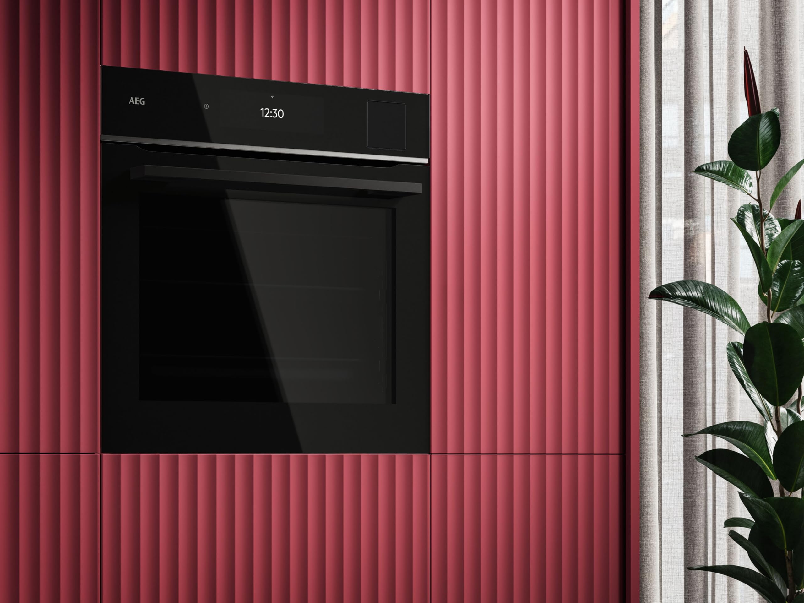 AEG Wifi Einbau-Dampfbackofen, Multidampfgarer, Serie 9 Touch-Swipe-Display XL, mit Schritt für Schritt assistiertem Kochen, Made in Germany,100% Auto-Dampf & SousVide, App-Rezepte, TP9SB82WAB
