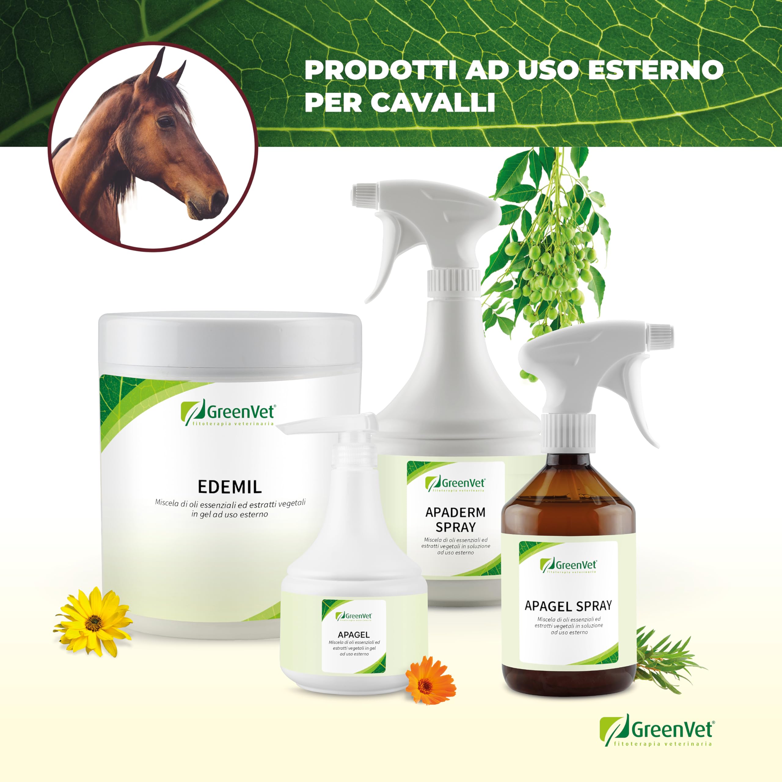 APAGEL Spray 500 ml z Tea Tree, Propoli i Calendula dla Koni