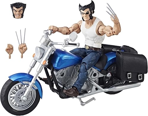 Miniatura 2 de Marvel Serie Legends Wolverine y motocicleta de 6 pulgadas
