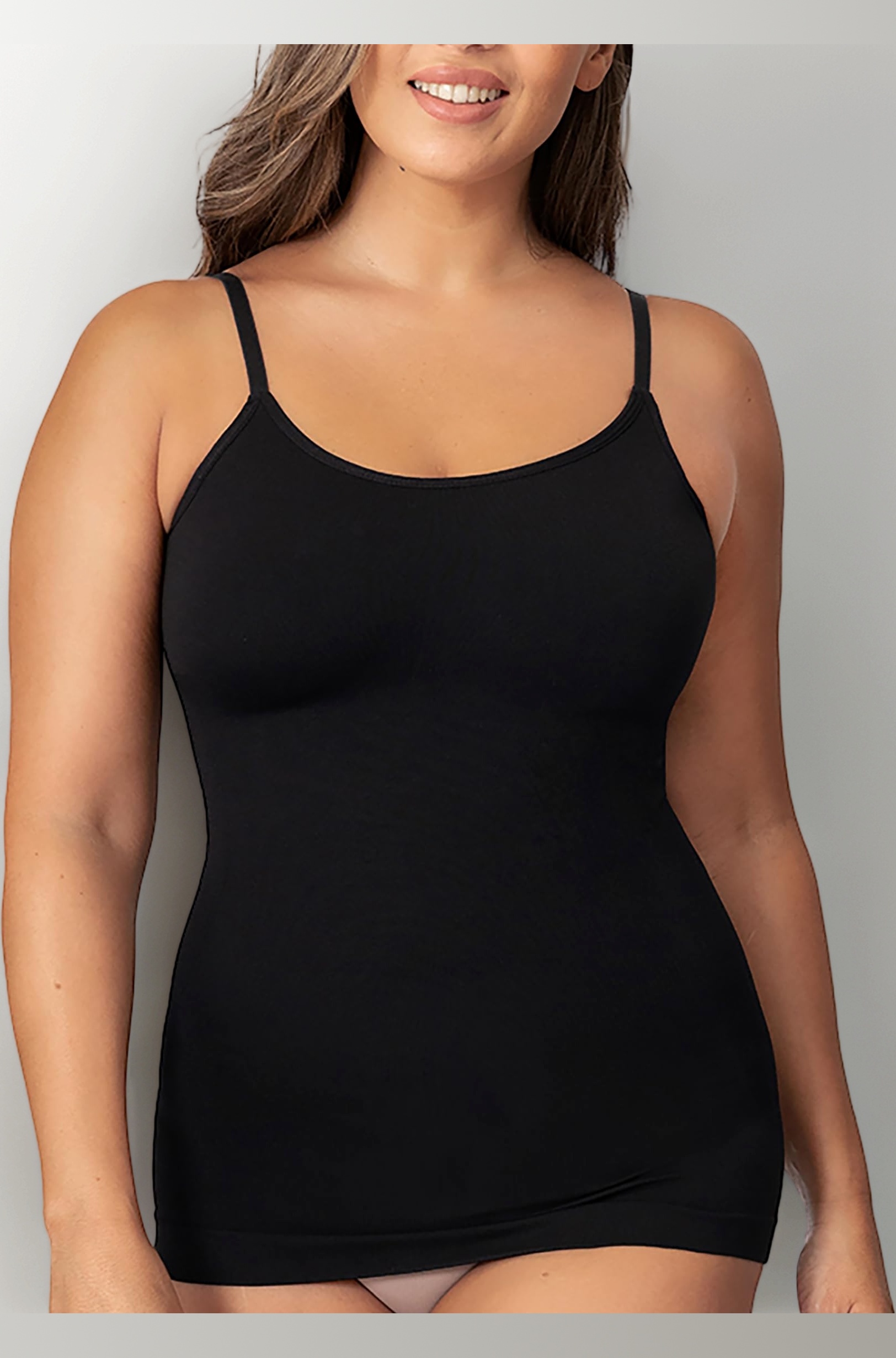 Scoop Neck Compression Cami - Tummy and Waist Control Body Shapewear Camisole