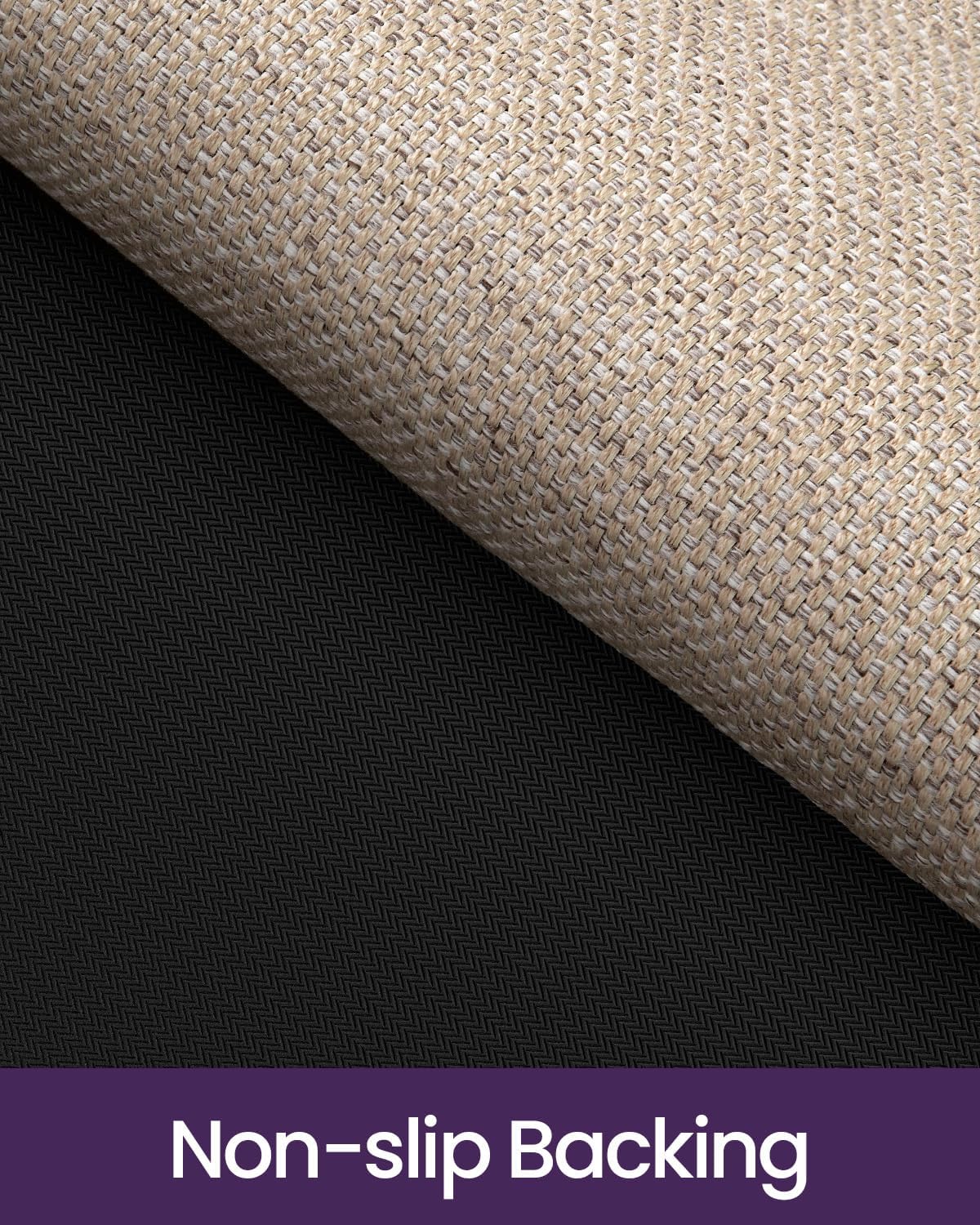 DEXI Hallway Runner Rug 2x6, Non Slip Rubber Backed Runners Carpet, Ultra Thin Entryway Rugs Indoor for Kitchen Hallway Entrance Bedroom, Beige