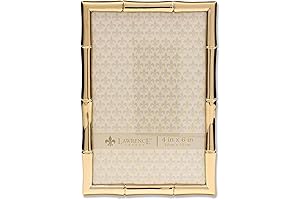 Divine 4x6 Gold Picture Frame with Bamboo Design: Capture Timeless Memories with Elegance