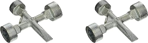 Reed Tool MKH10820 Meter Box Key for Large Mueller and 1-Standard Pentagon (2)