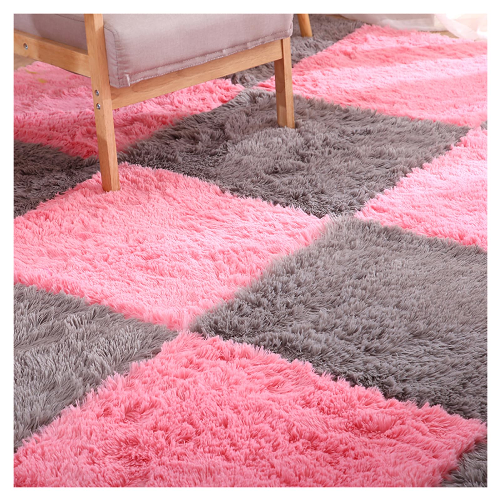 FYYSJW Green+Pink,100pcs, Tapis De Sol En Mousse 30 X 30 Cm