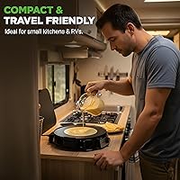 Vista 8 de NutriChef Electric Crepe Maker & Griddle Cooktop Nonstick Reversible 12 Inch Hot Plate with LED Indicator Lights & Adjustable Temperature Control