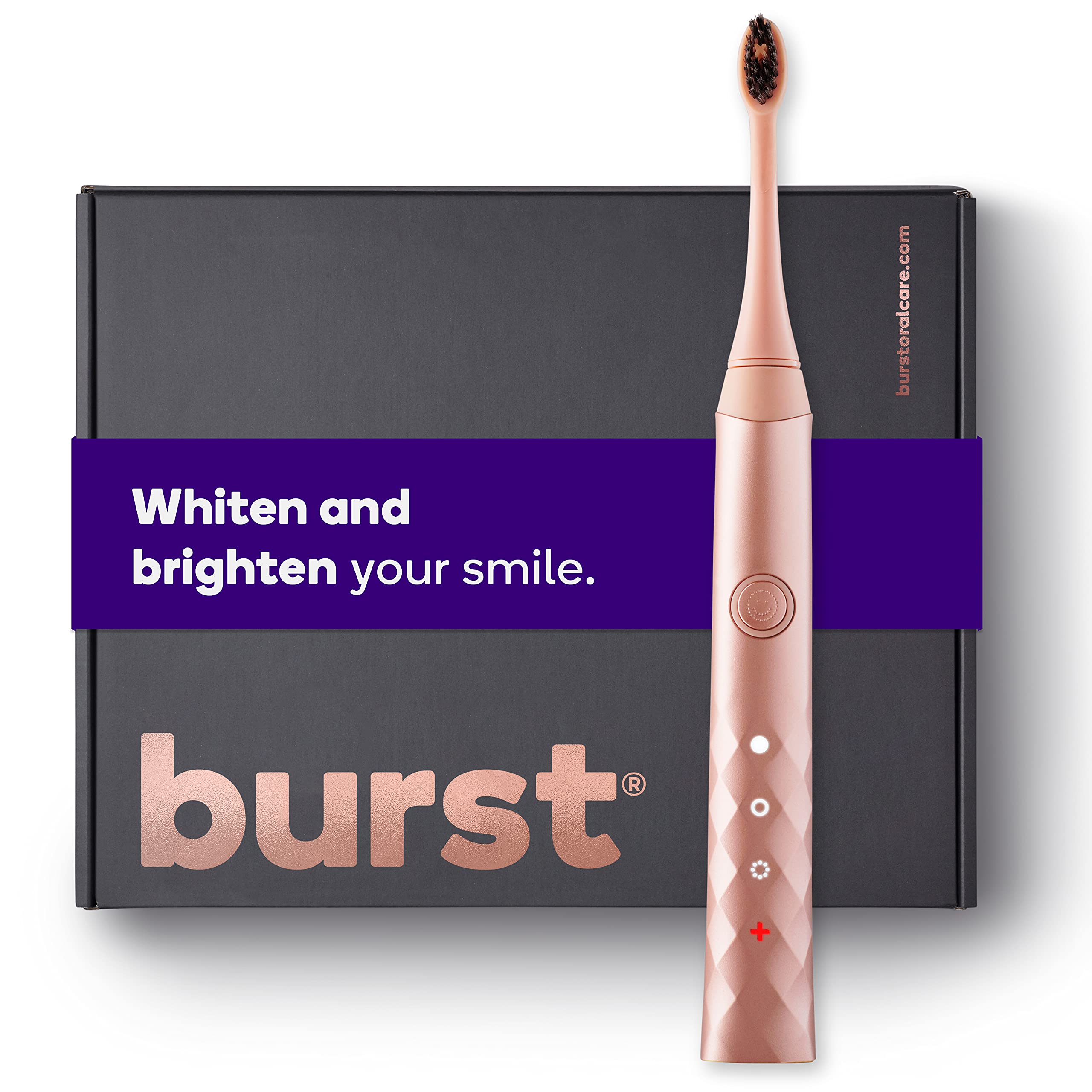 Buy BURST Electric Toothbrush for Adults Deluxe Set with Travel Case Charcoal Soft Bristle