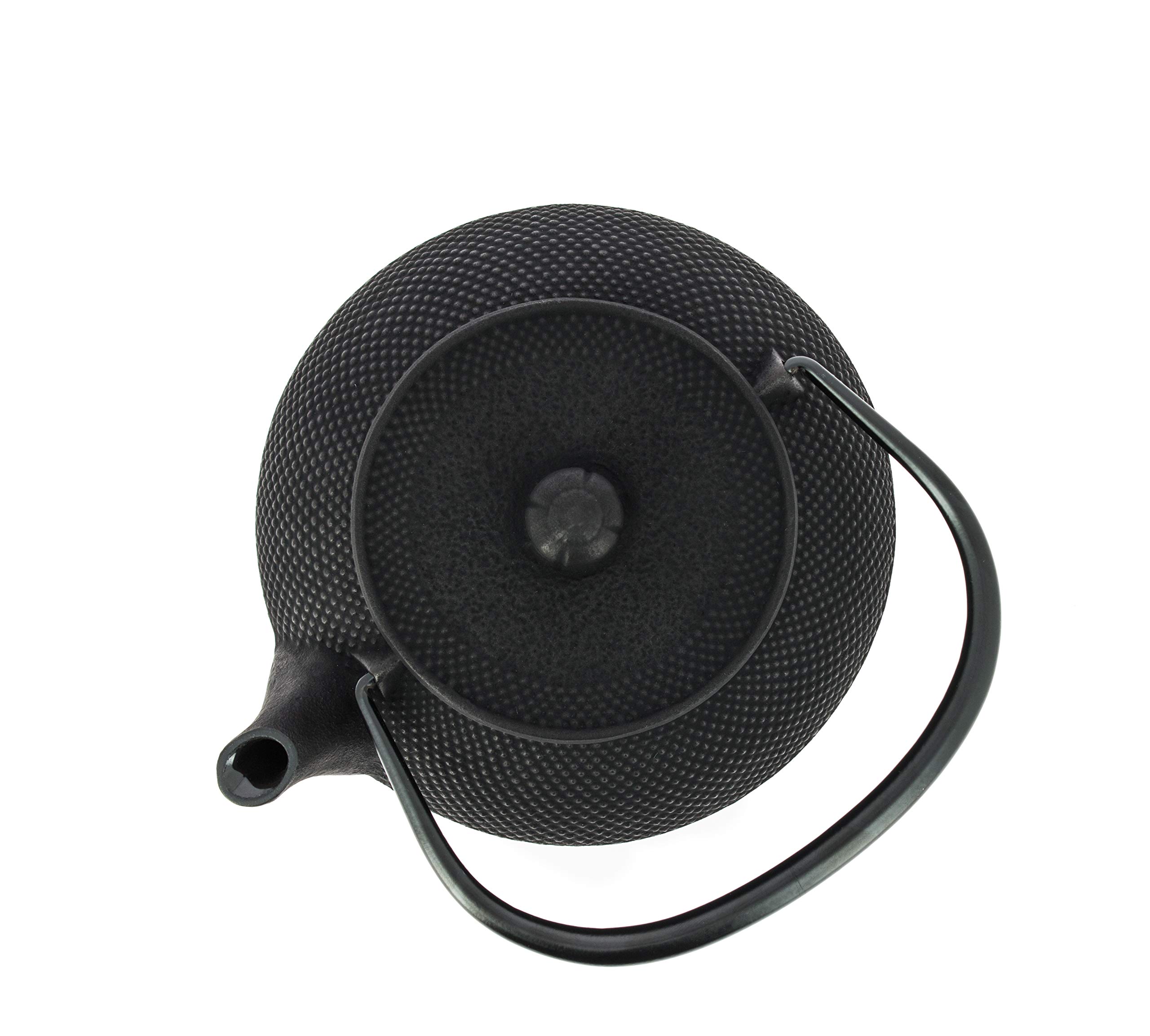 Iwachu Japanische Gusseisen Teekanne mit Filter und Traditionelles Design 900 ml schwarz