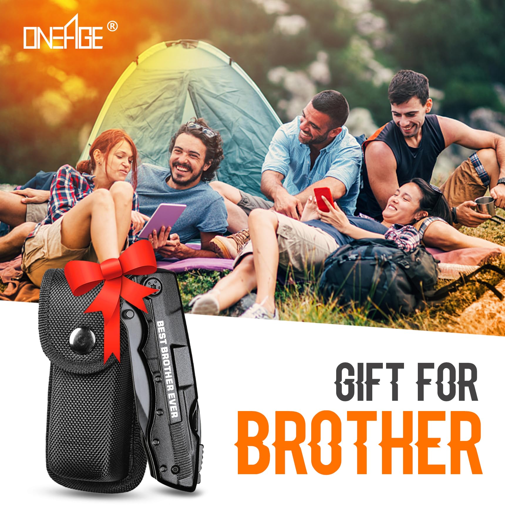 Gifts for Brother,”BEST BROTHER EVER”Multitool Knife,Brother Christmas Gifts,Birthday Gifts Ideas for Brother,Brother Gifts from Sister,Gifts for Brother Gadget,Best Brother Gifts