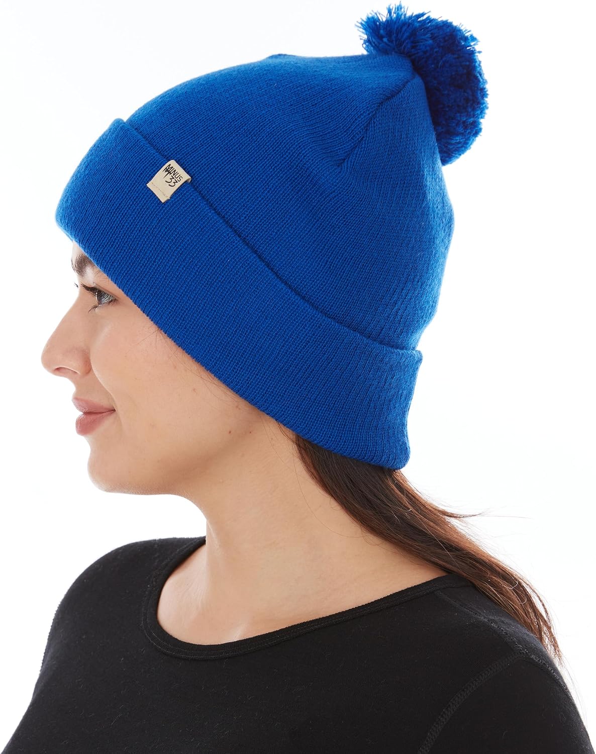 Minus33 Midweight Everyday Knit Cuff Pom Beanie - 100% Merino Wool Winter Hat